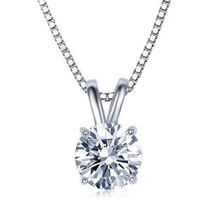 2 Carat Round Cut Clear Cubic Zirconia